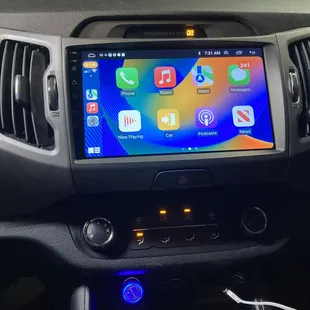 2016 Kia Sportage with Android/CarPlay deck installed.