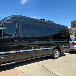 A previous job by Finish Line ... tinting our van perfectly. What a difference inside the van now!!!