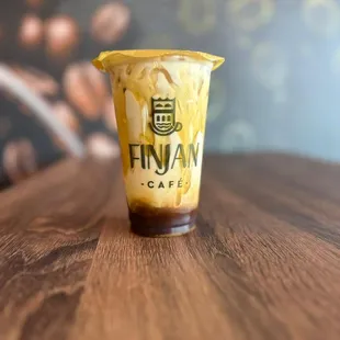 Ice Carmel latte