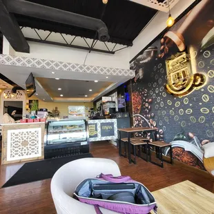 Inside the cafe