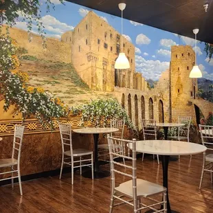 the interior of the restaurant
