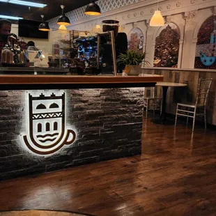 the interior of the restaurant