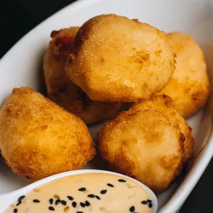 Yuca and Goat Cheese Fritters