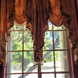 The vintage window coverings
