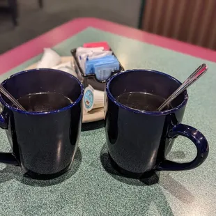 two cups of coffee