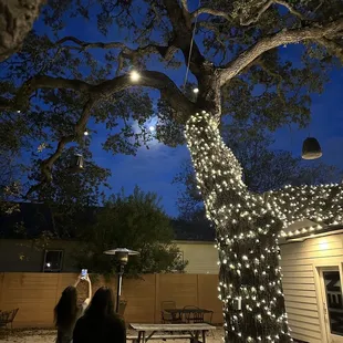 outside