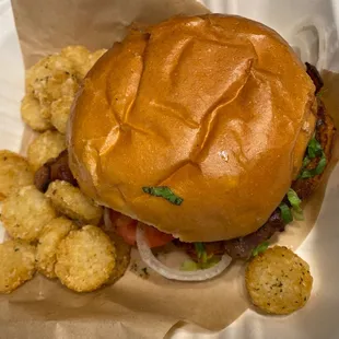 Kids bacon cheeseburger