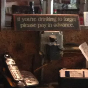 Not paying in advance today! Lol having some hard cider with Jennay