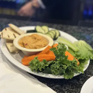 Hummus plate