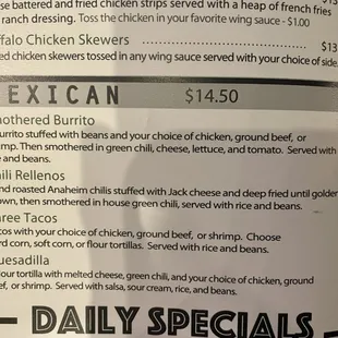 Misleading menu for 3 Tacos; no mentioning of the $6 additional charge for the shrimp