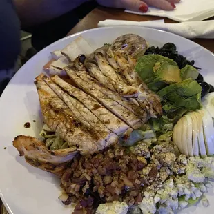 Cobb salad w/balsamic drizzle.