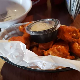 10 traditional buffalo chicken with ranch dip