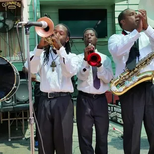 Brass band at midcity neighborhood fest. Nice.