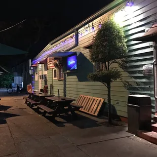 Outside
