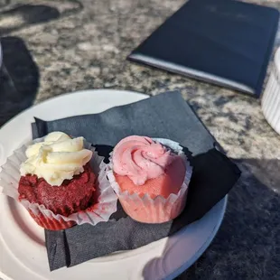 Cupcakes that came with our check