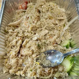 Combination fried rice.