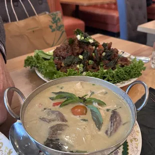 Green Curry and Crispy Duck