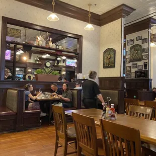 people sitting at tables