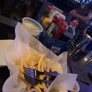 Alligator bites and fries