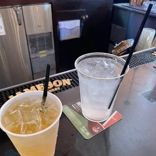 Jame and ginger with a side of water.