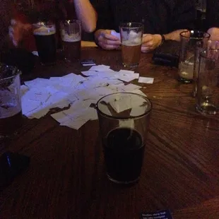 a man and a woman sitting at a table
