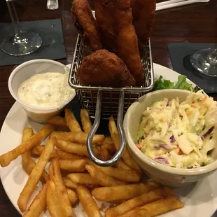 Cod Fish &amp; Chips W/Slaw