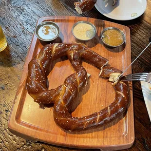 Happy hour pretzel