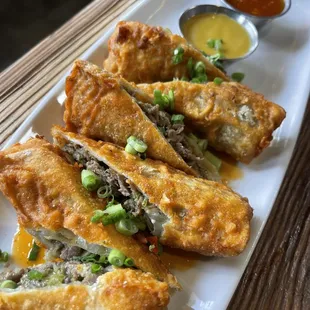 Philly Steak Egg Rolls
