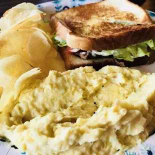 Finney&apos;s $5.75 Tues/Thurs Special...Ribeye Steak Sandwich/Potato Salad/Chips! #Yummy Stop by I think that you&apos;ll be glad you did!