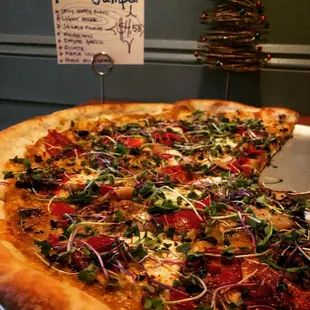 Pizza with microgreens!