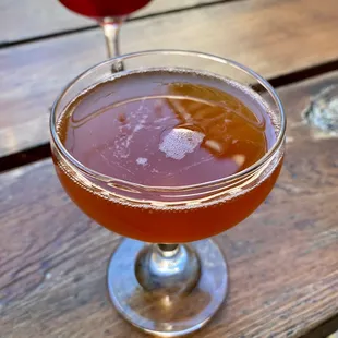 The Angry Old Sap Cocktail ($10) with Bourbon, Maple, Luxardo, Lemon, Orange, &amp; Firewater Bitters - Fino