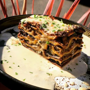 Homemade Pasta Mushroom Duxelles with marsala cream sauce