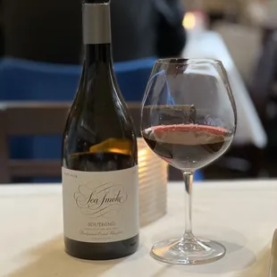 Sea Smoke excellent wine list