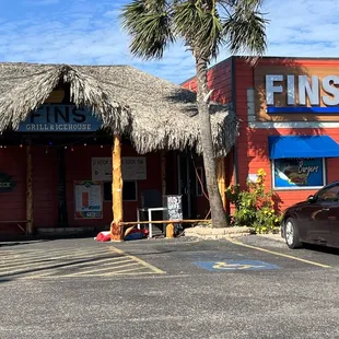 Outside restaurant