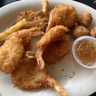 Coconut Rum Shrimp Platter