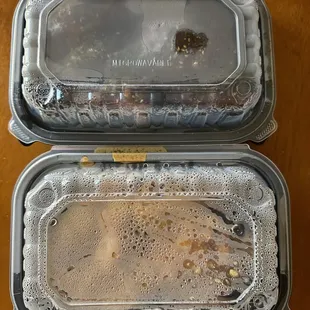 Microwave safe to-go containers for the wings!