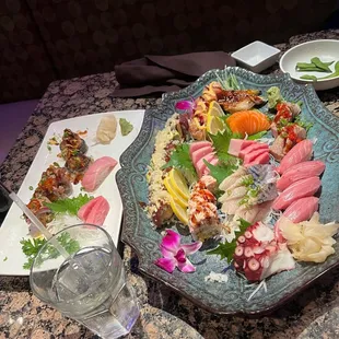 sashimi, food, sushi, sushi and sashimi