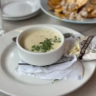 New England clam chowder