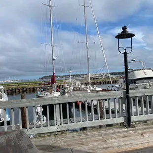 Harbor view from Finz outdoor patio.