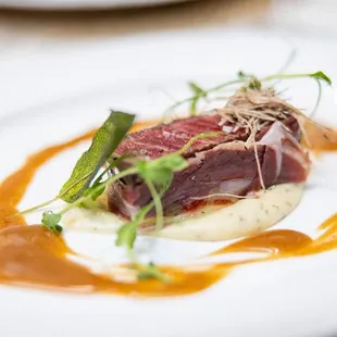 a plate of food on a table