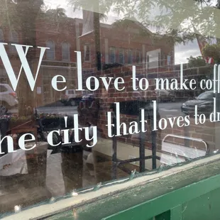 reflection in window