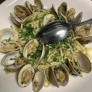 Linguine con Vongole
Rosse o Bianche Linguine - served with red or white fresh clam sauce