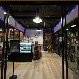 In store holiday decor