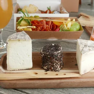 El Californio, Turf 'n' Surf and Boho Belle cheeses in snackable portions.