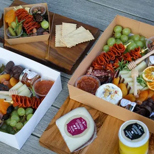 Charcuterie to-go boxes