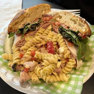 The Roma Panino with pasta