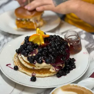 pancakes, food