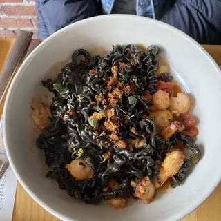 Octopus Sugo & Squid Ink Mafaldine