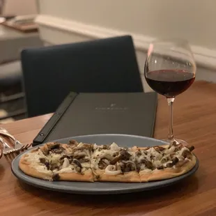 Roasted wild mushroom flatbread - incredible!