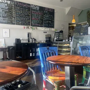 Note broken chair on left